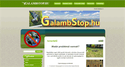 Desktop Screenshot of galambstop.hu