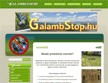Tablet Screenshot of galambstop.hu